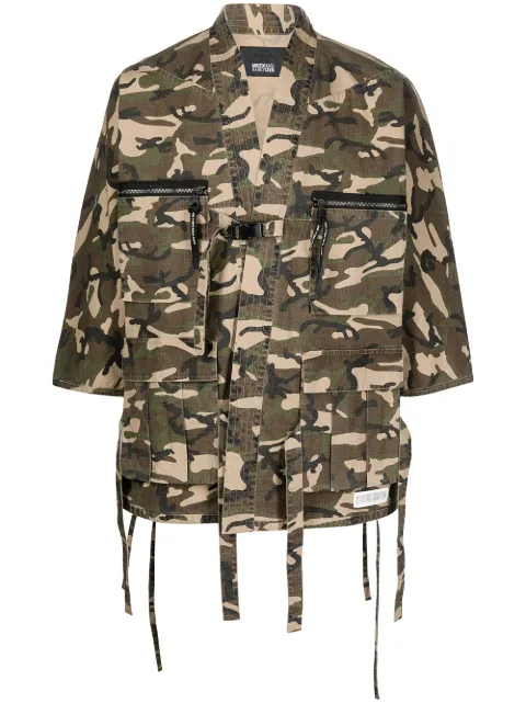 Mostly Heard Rarely Seen chamarra con estampado militar