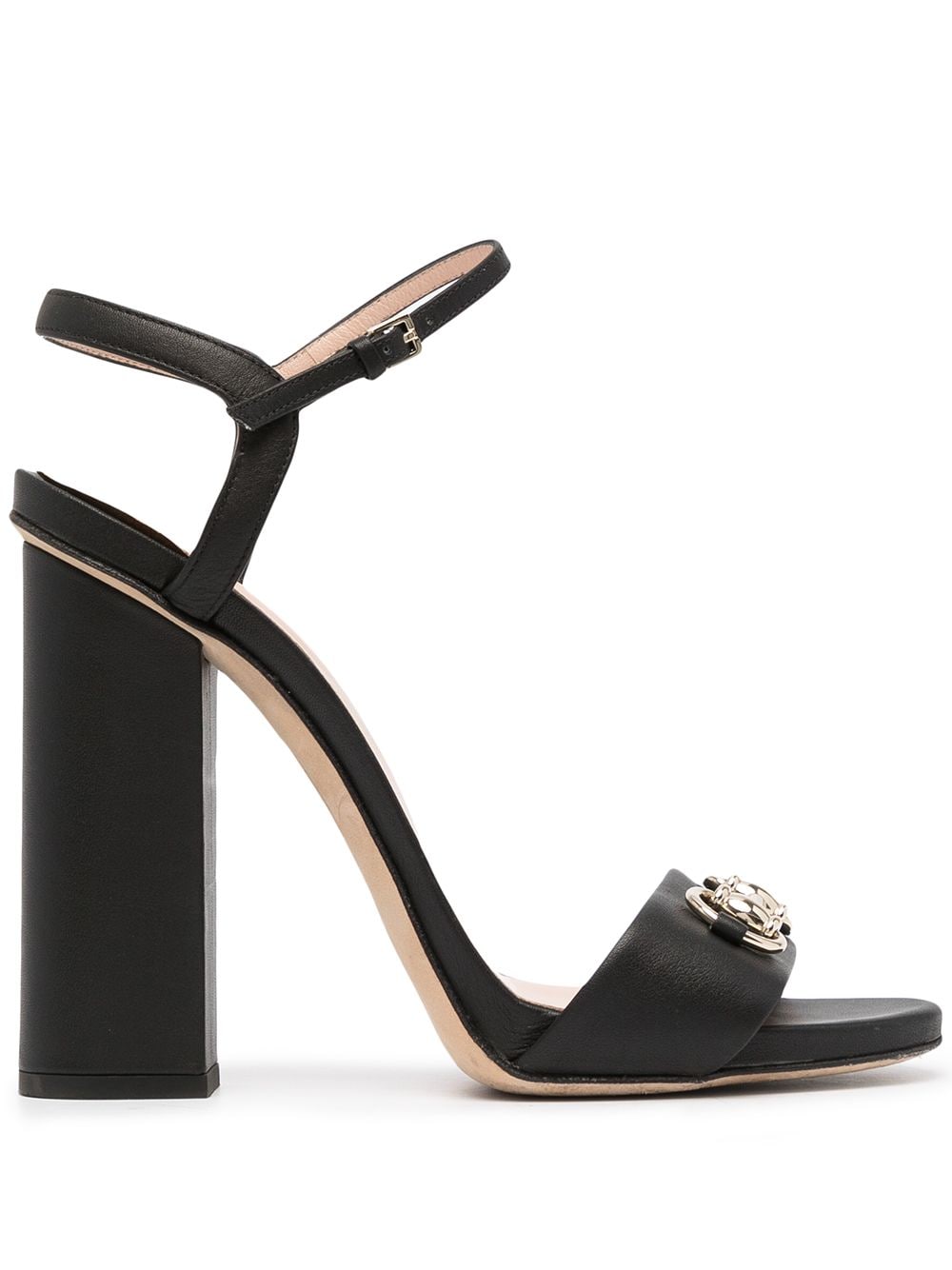 Pre-owned Gucci Horsebit Detail Sandals In Black
