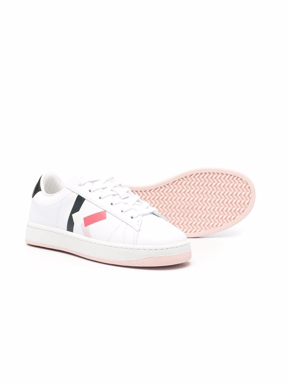 Image 2 of Kenzo Kids cushioned lace-up trainers