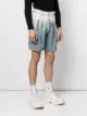 Feng Chen Wang acid wash knee-length denim shorts