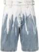 Image 1 of Feng Chen Wang acid wash knee-length denim shorts