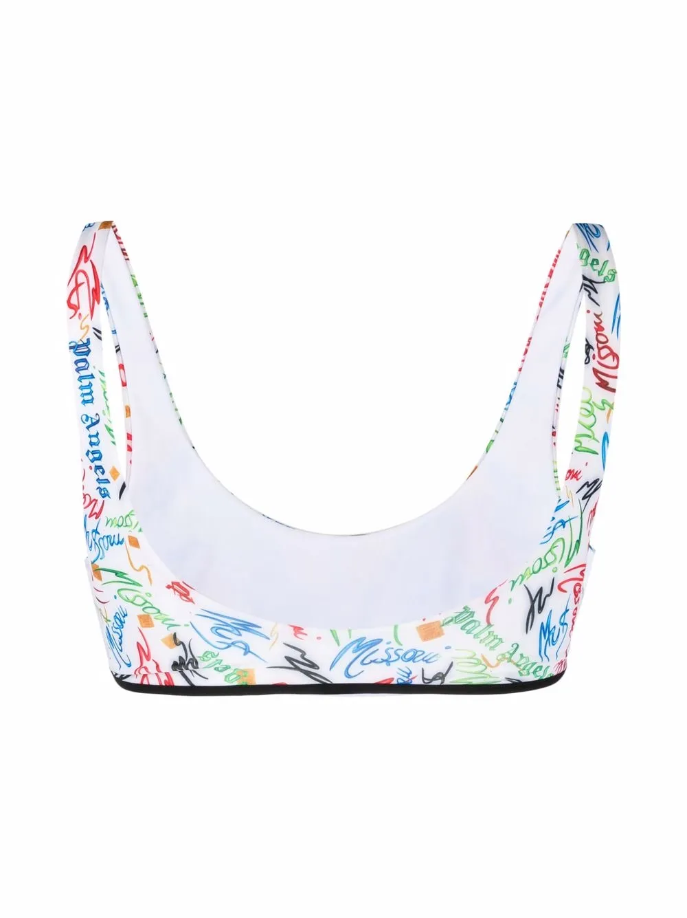 Palm Angels x Missoni bikinitop Wit