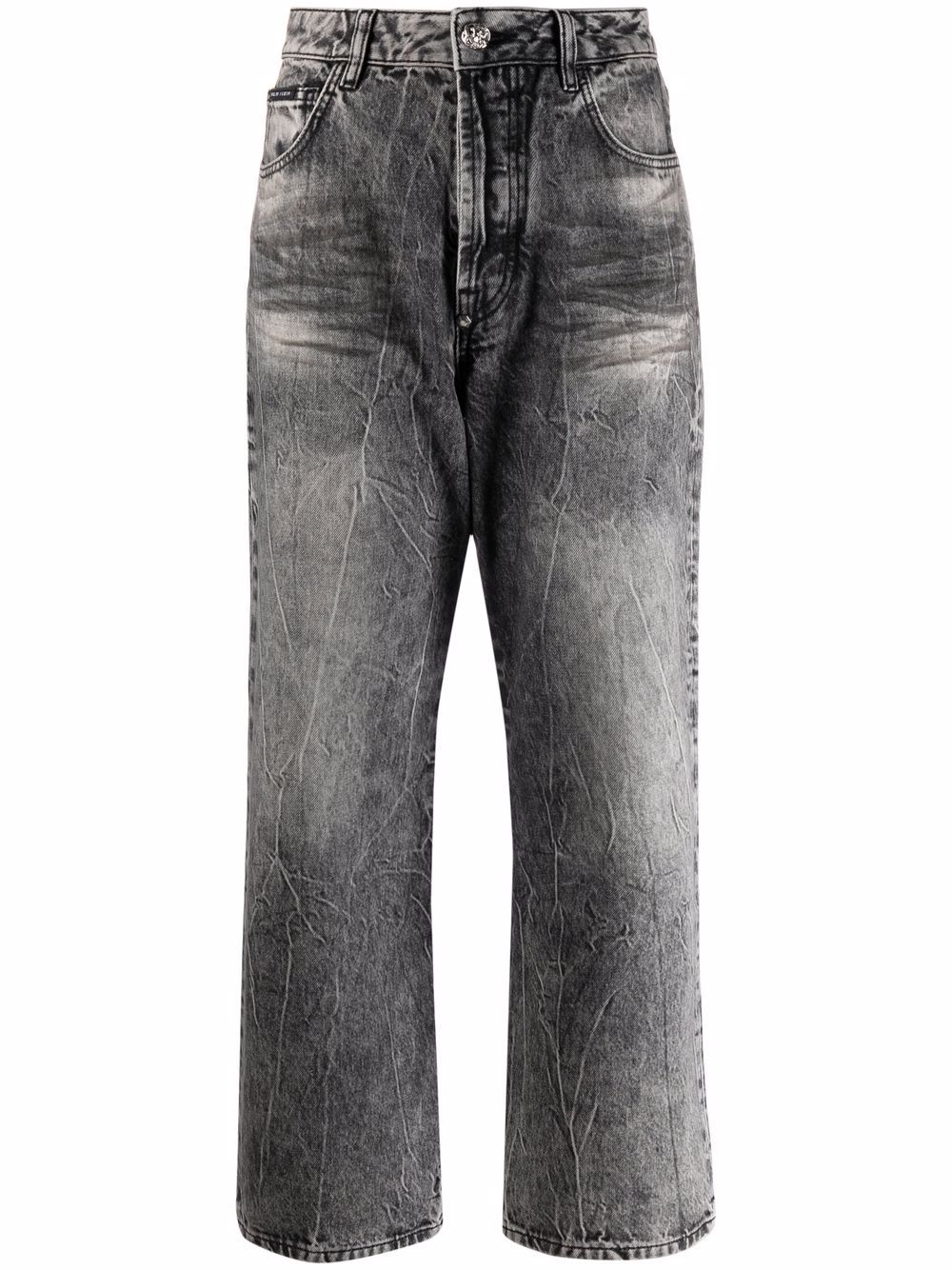 Image 1 of Philipp Plein Iconic Plein wide-leg jeans