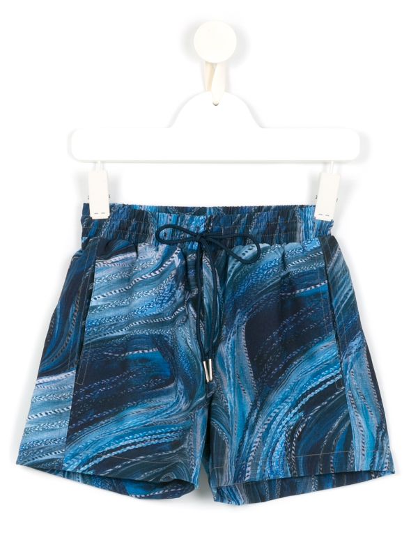 Farfetch Boys Sport & Swimwear Swimwear Swim Shorts Blue Printed Jake swim shorts 
