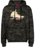 Mostly Heard Rarely Seen 8-Bit Sail-print cotton hoodie - Green