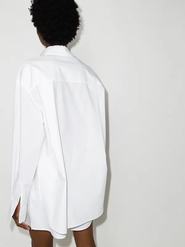 The Frankie Shop Lui オーバーサイズ シャツ | ホワイト | FARFETCH JP