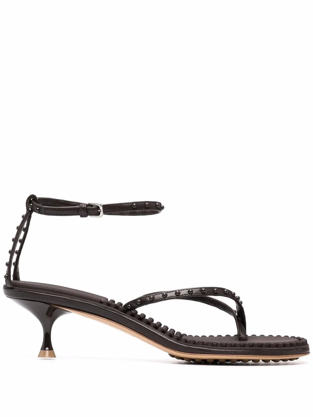 BOTTEGA VENETA LAGOON BUBBLE LEATHER SANDALS