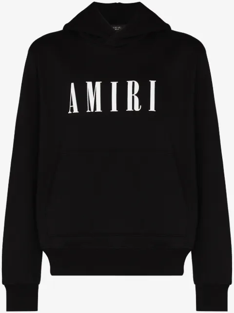 AMIRI logo-print cotton hoodie
