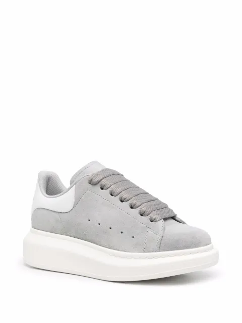 alexander mcqueen gray suede