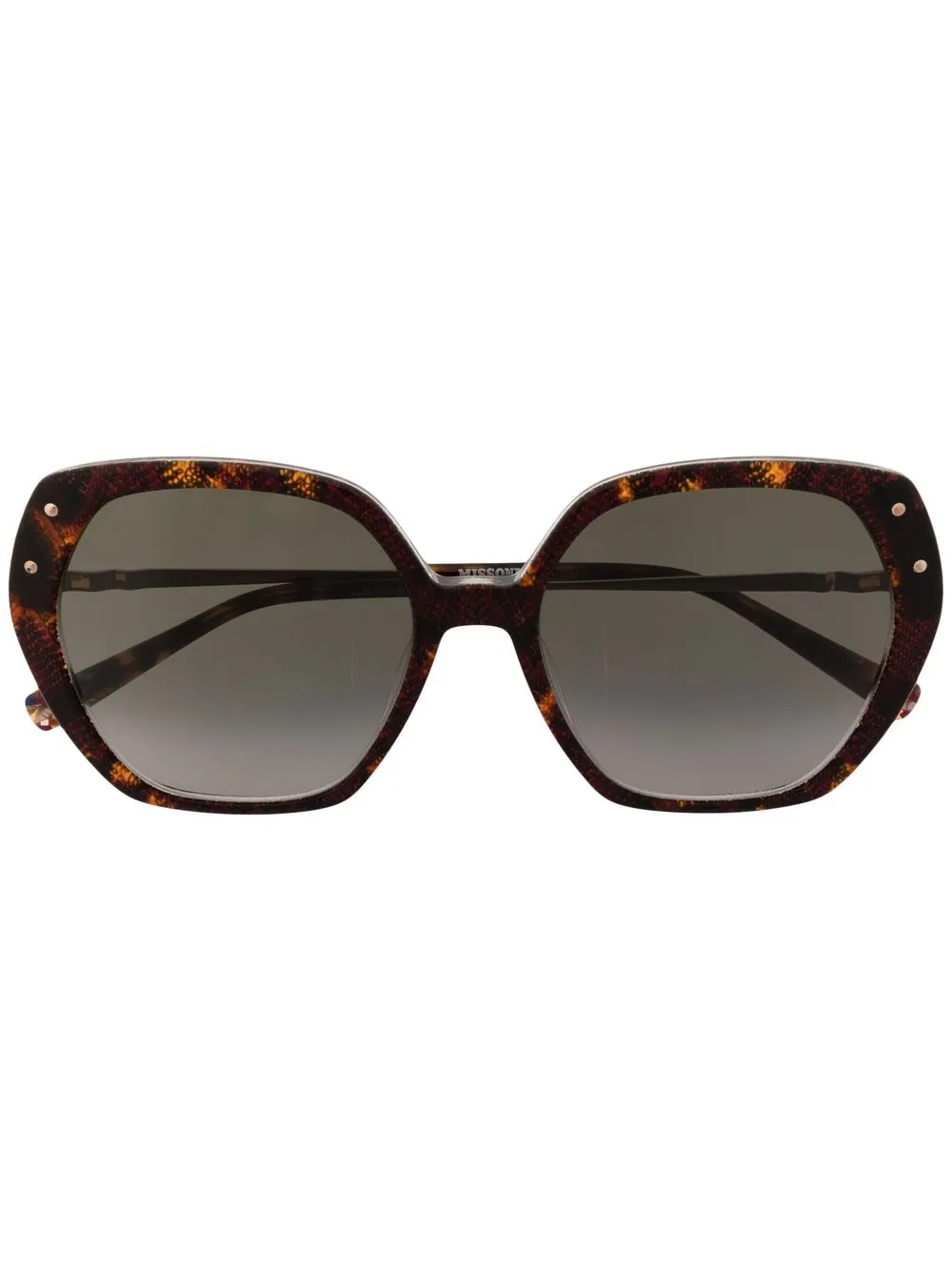 

Missoni lentes de sol con armazón oversize estilo carey - Marrón