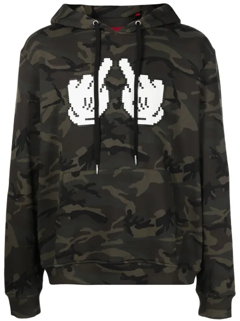 Mostly Heard Rarely Seen 8-Bit Double F-print cotton hoodie