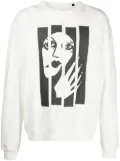 Haculla broken witch print sweatshirt - White