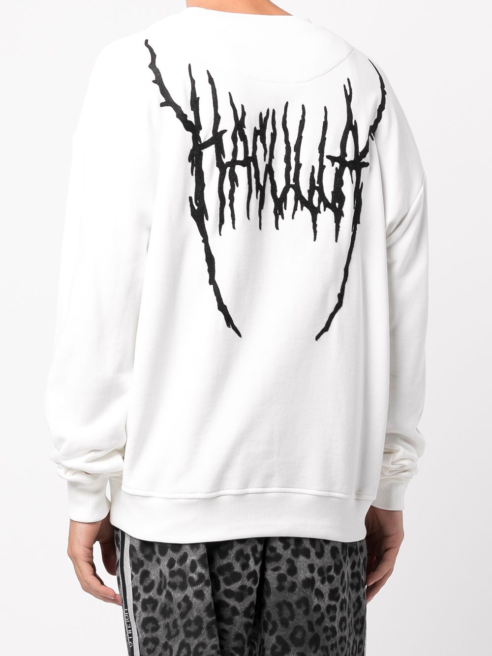 Shop Haculla Broken Witch Print Sweatshirt In White