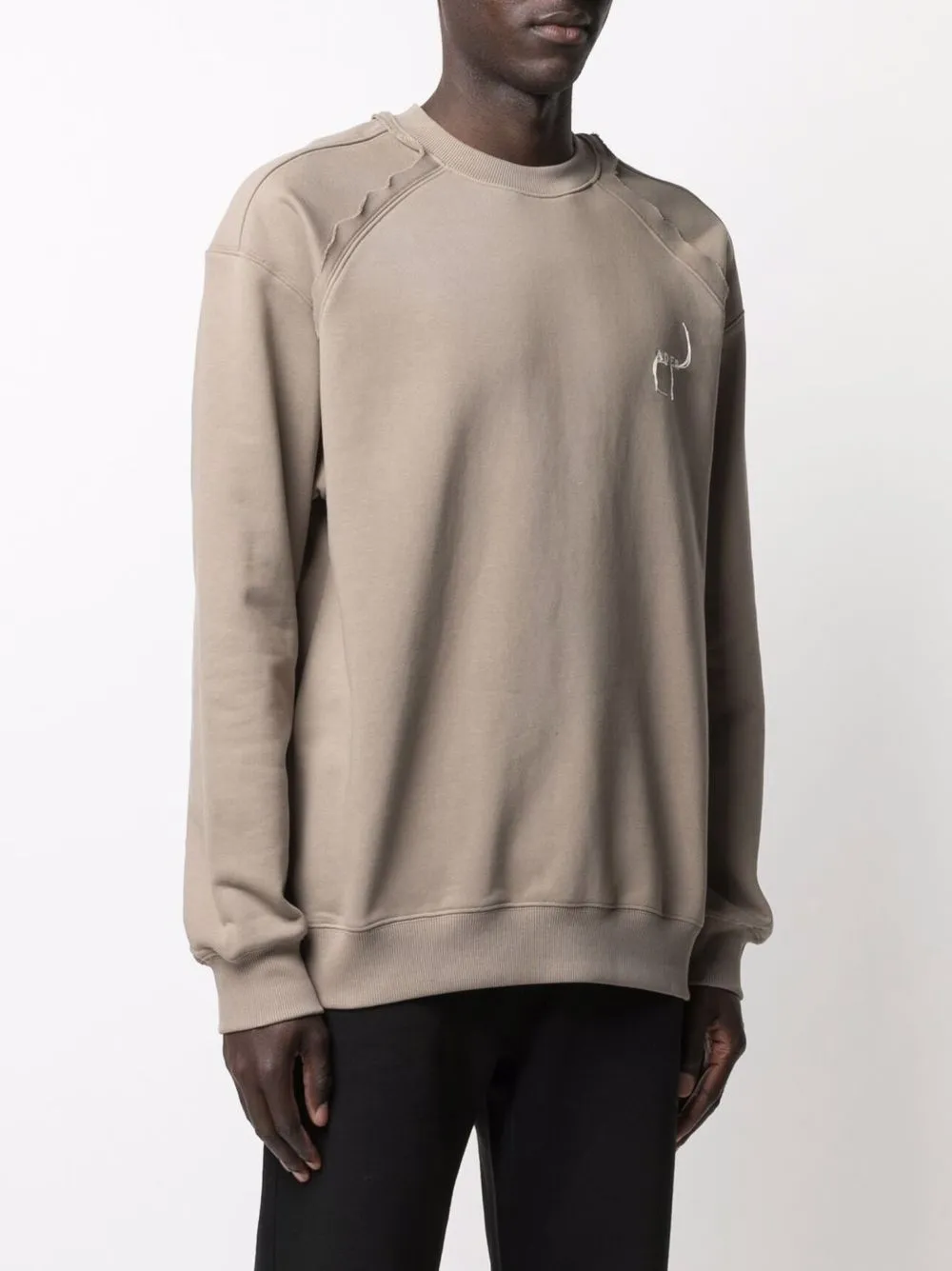 Ader Error Kaput Logo-embroidered Sweatshirt In 中性色