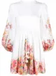 Imagem 1 de ZIMMERMANN Vestido de linho com estampa floral
