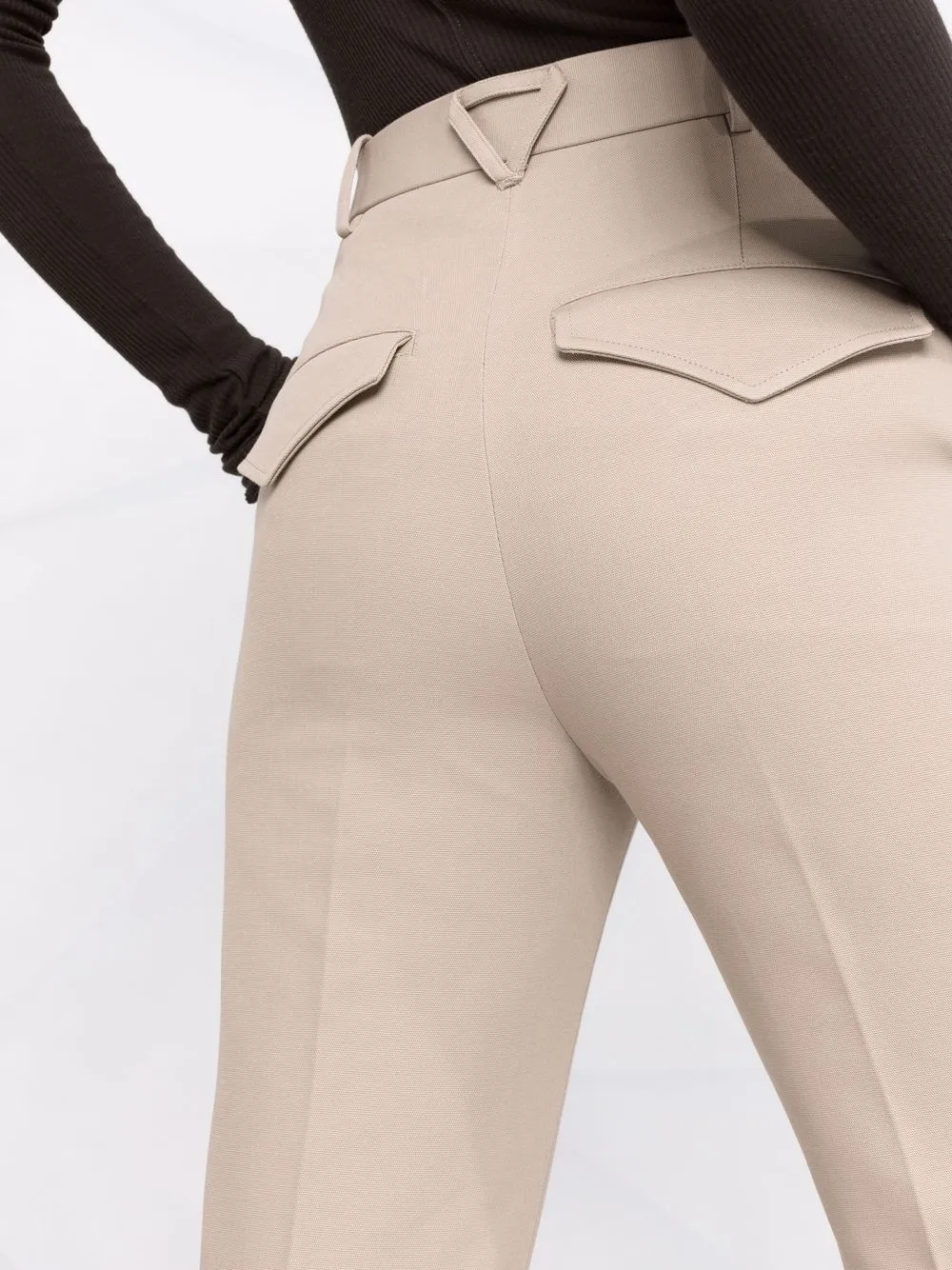 фото Bottega veneta прямые брюки с завышенной талией