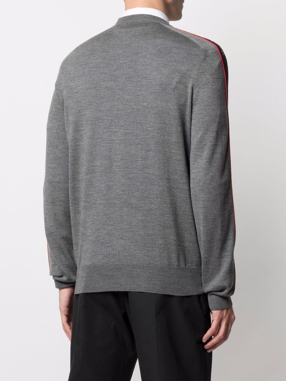 Shop Alexander Mcqueen Logo-tape Jumper In Grey