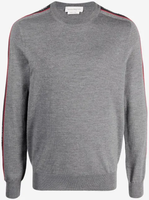 Alexander McQueen logo-tape jumper