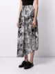 Yohji Yamamoto abstract-print midi skirt