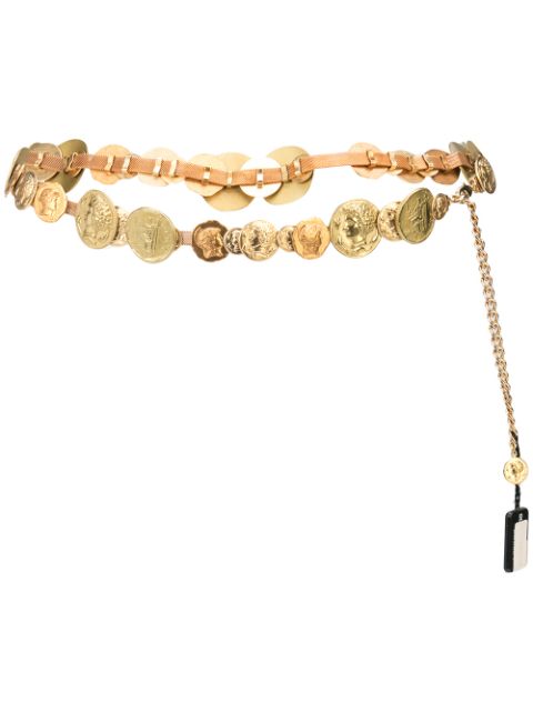 Dolce & Gabbana coin-embellished golden belt Women