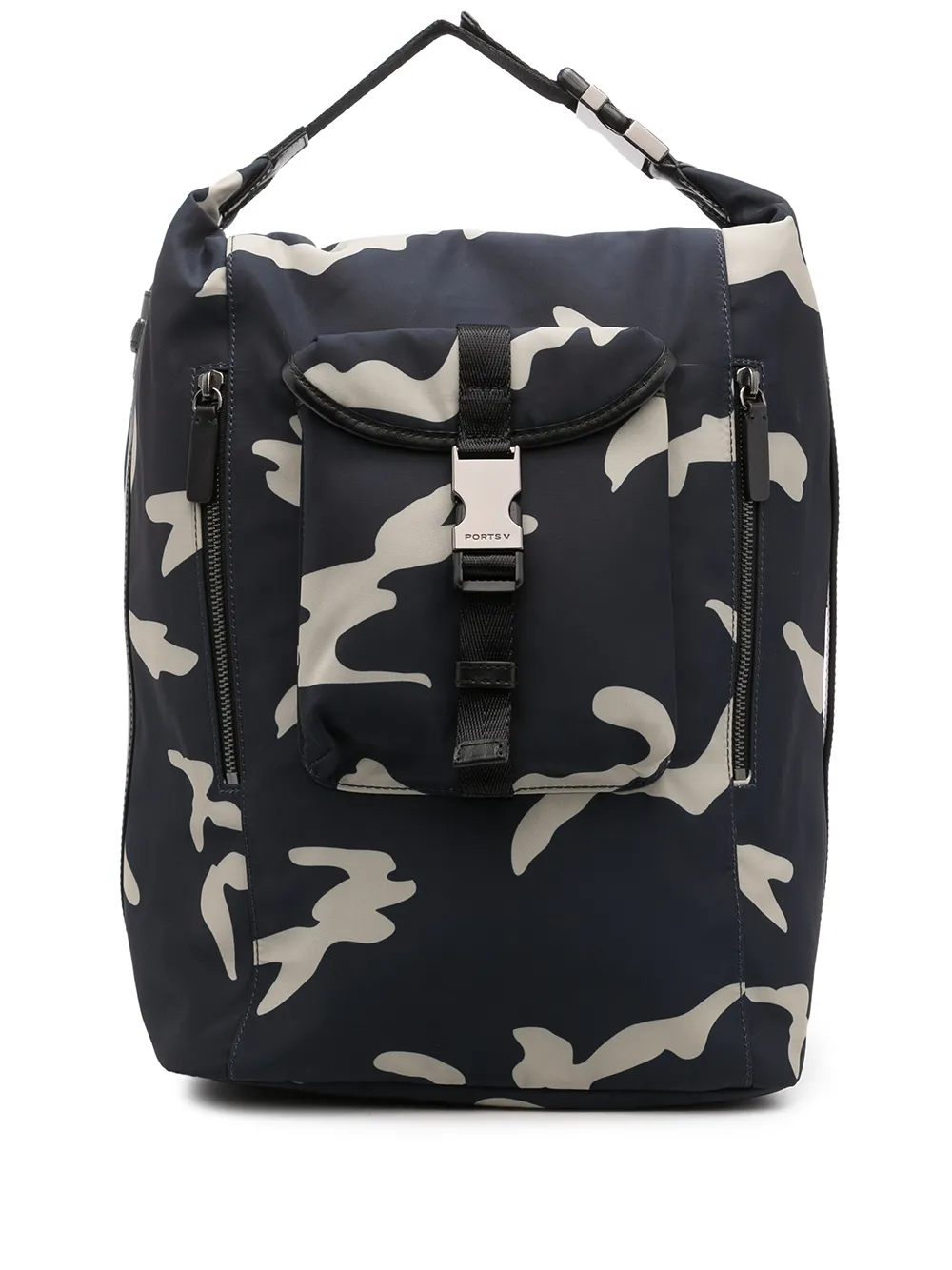 Ports V Zaino con stampa camouflage - Blu