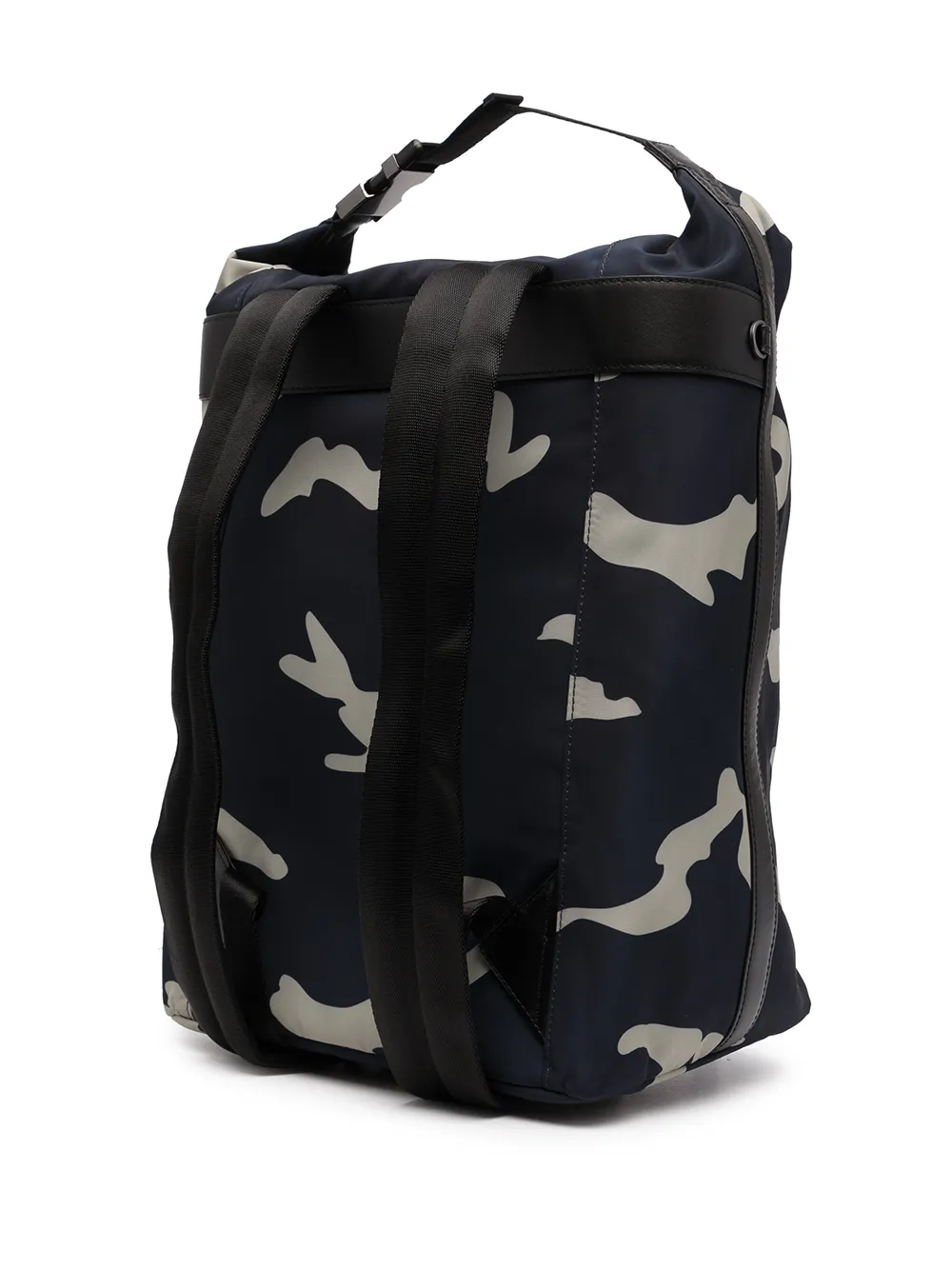  Ports V Rucksack Mit Camouflage Print   Blau 