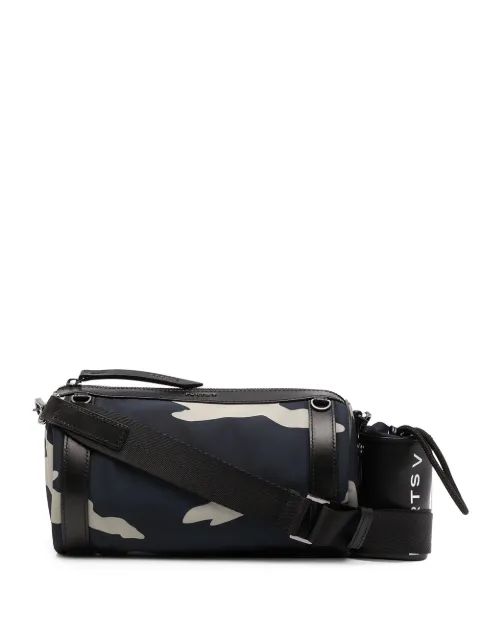 Ports V camouflage pattern logo-print bag