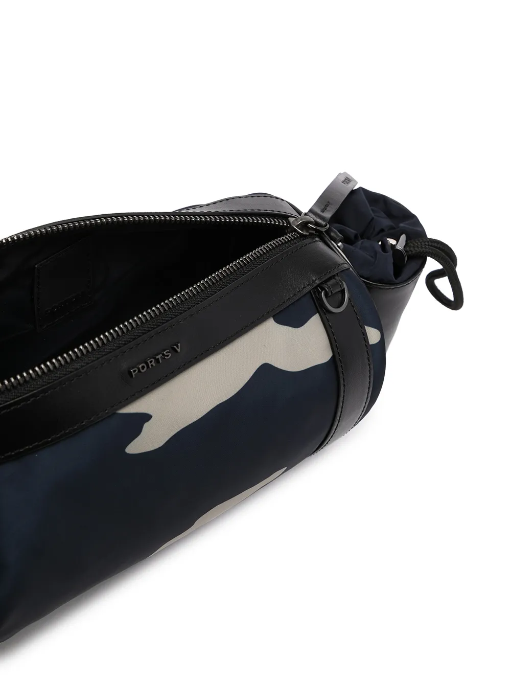 Ports V Camouflage Pattern Logo-print Bag In Blue