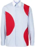 Ports V dot-print long-sleeve shirt - Blue