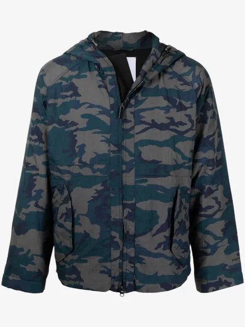 Ports V camouflage-print hooded jacket