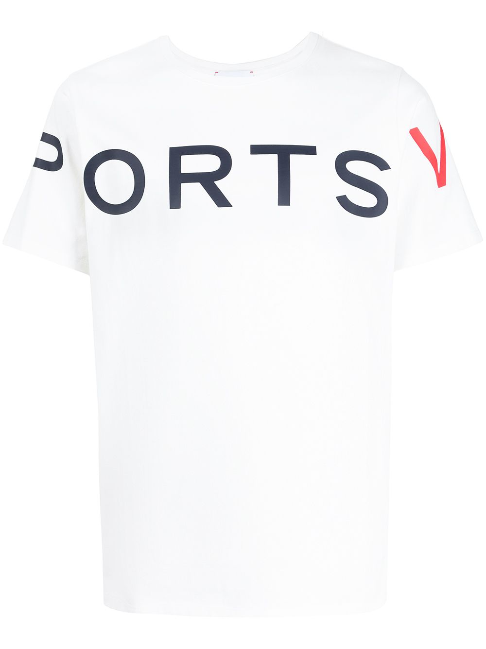 ports v t-shirt en coton à logo imprimé - blanc