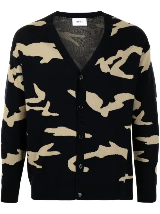 Ports V camouflage-print Wool Cardigan - Farfetch