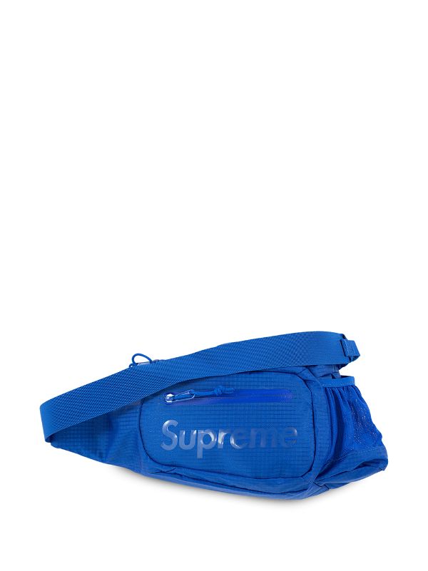 Supreme - logo-print Waist Bag - Men - Polyester - One Size - Blue