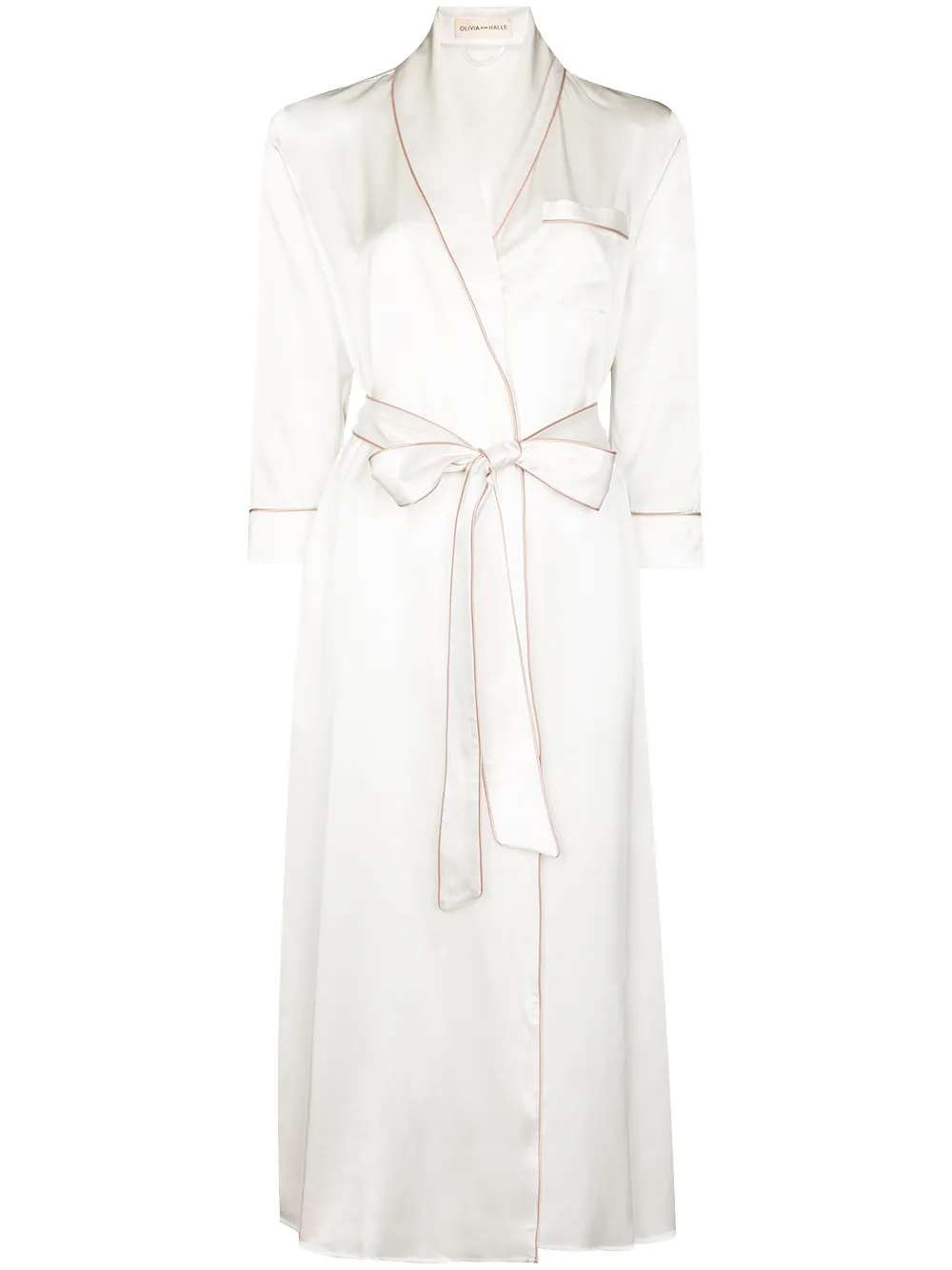 Olivia von Halle Coco long-sleeve dressing gown
