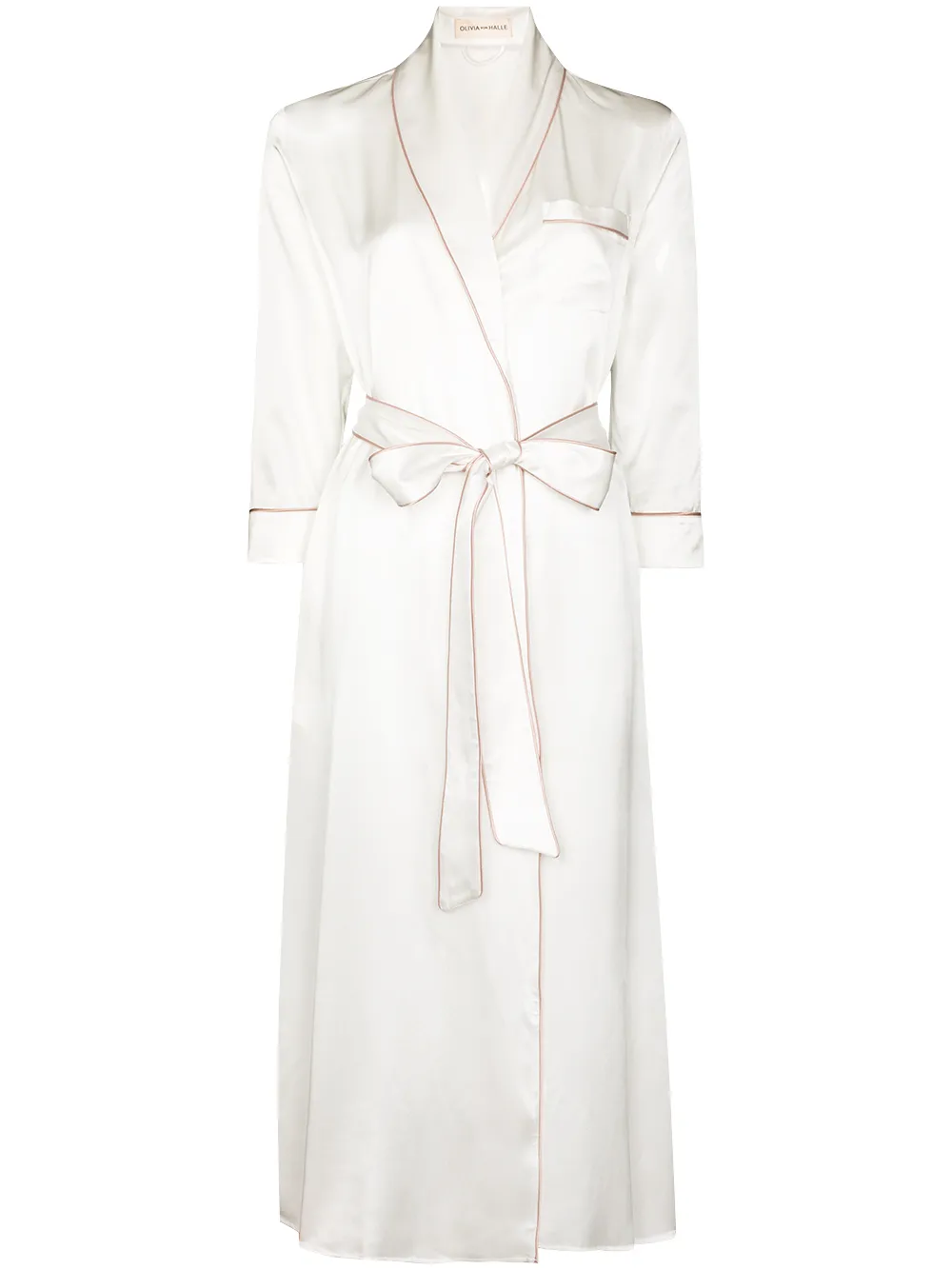 Olivia von Halle вечернее платье Coco с длинными рукавами