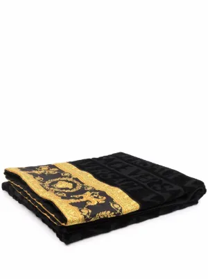 Jacquemus logo-jacquard Beach Towel | White | FARFETCH