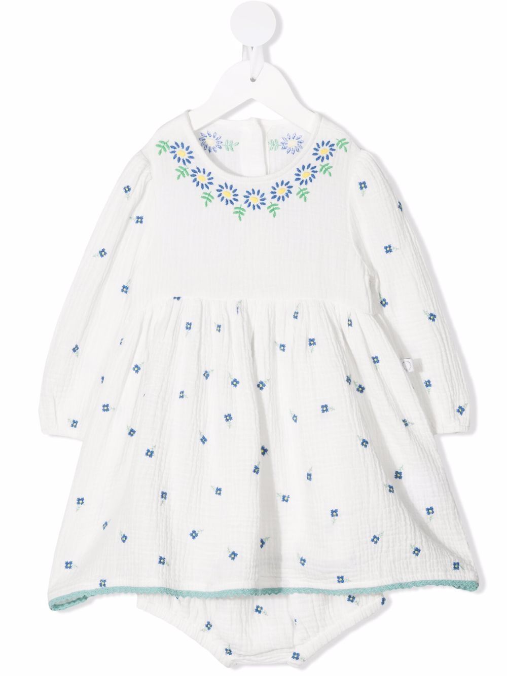 фото Stella mccartney kids платье с цветочной вышивкой