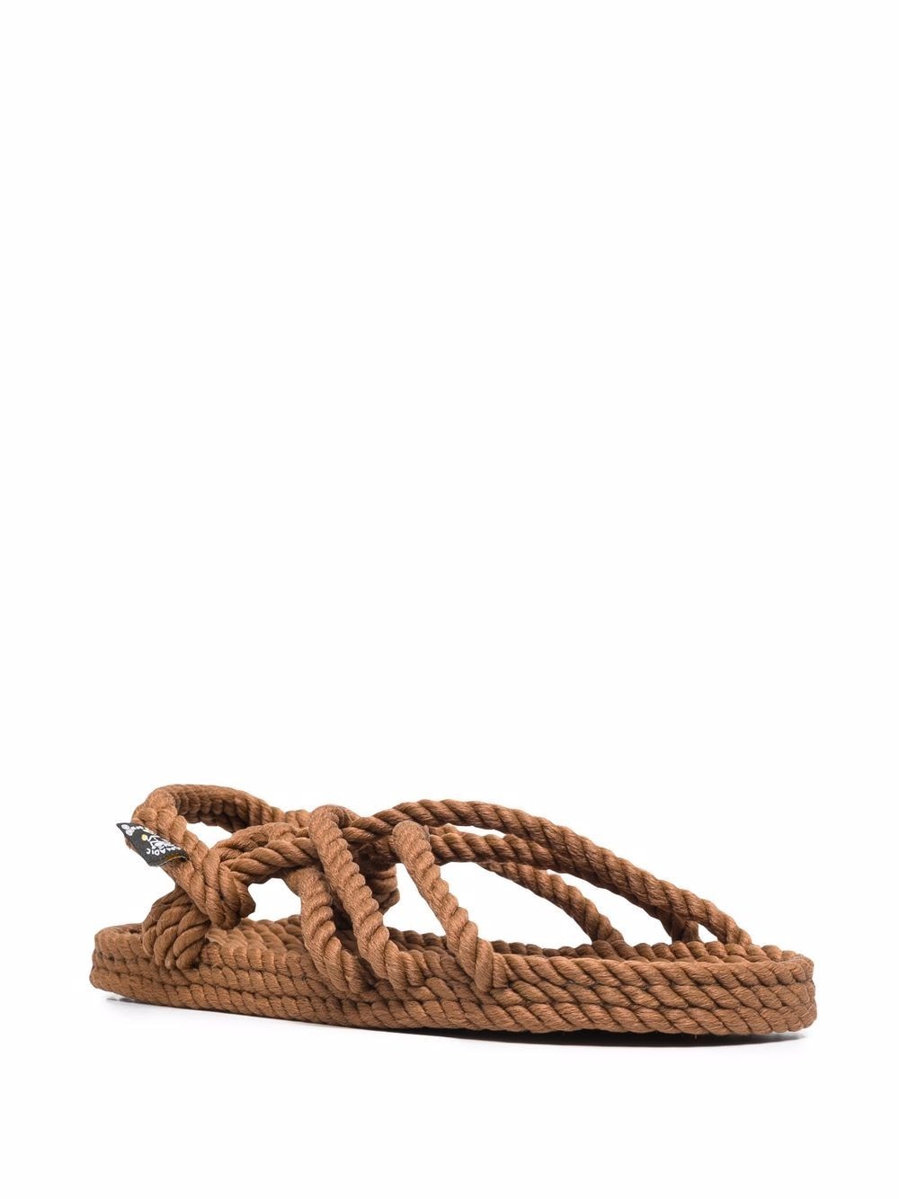 Shop Nomadic State Of Mind Woven Open-toe Sandals In 褐色