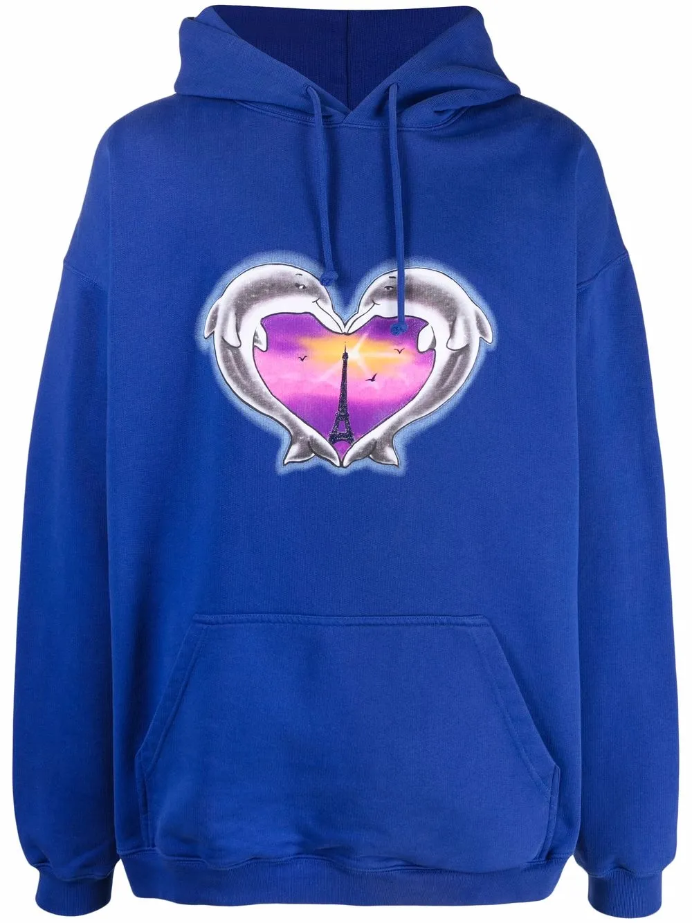 H VETEMENTS ヴェトモン Dolphins Heart パーカー