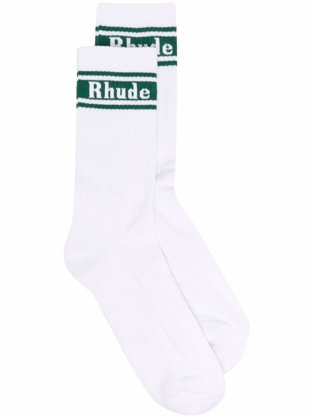 фото Rhude носки в рубчик с логотипом