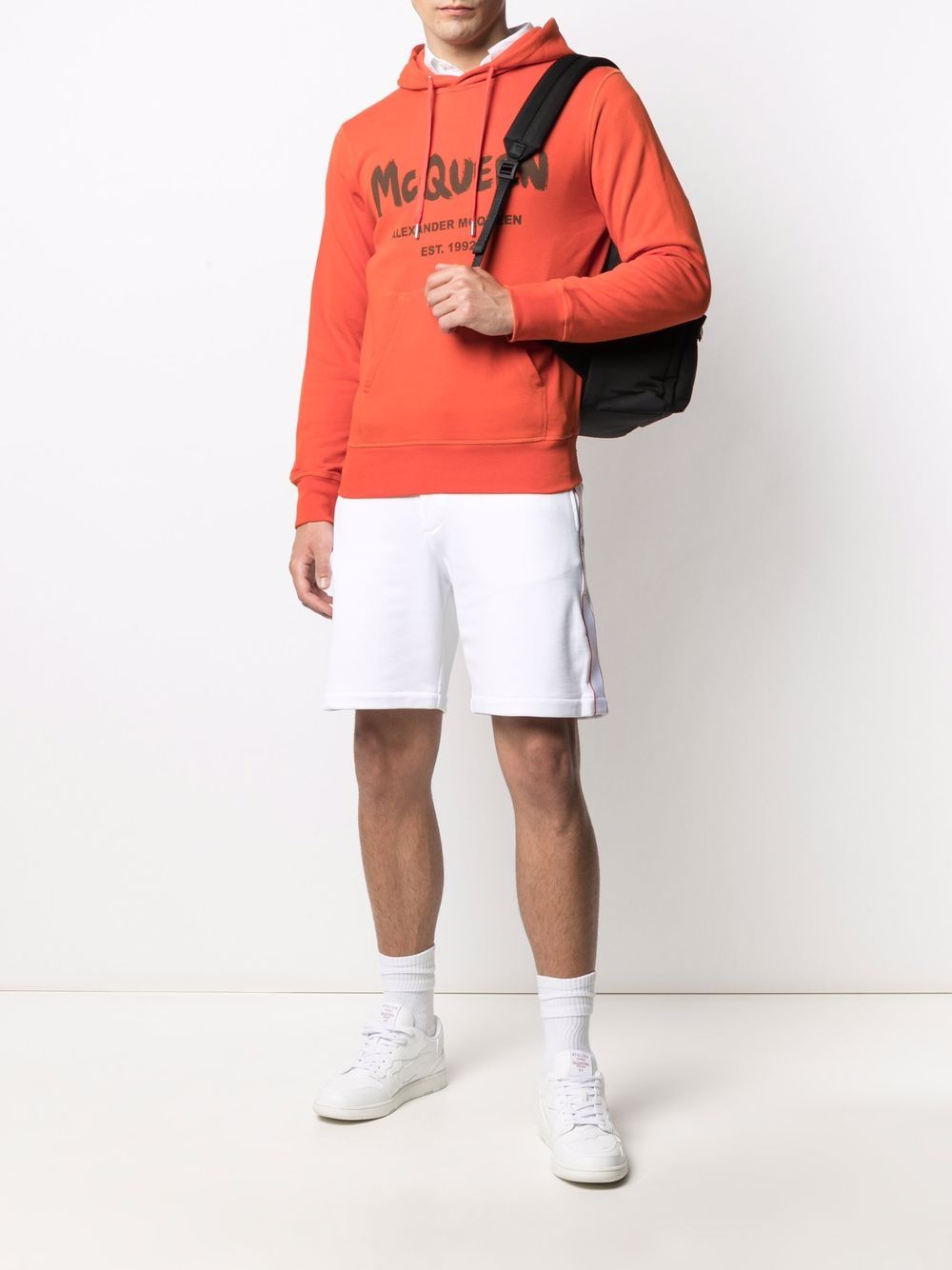 фото Alexander mcqueen спортивные шорты selvedge с логотипом