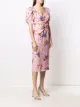 Alessandra Rich floral-print silk midi dress