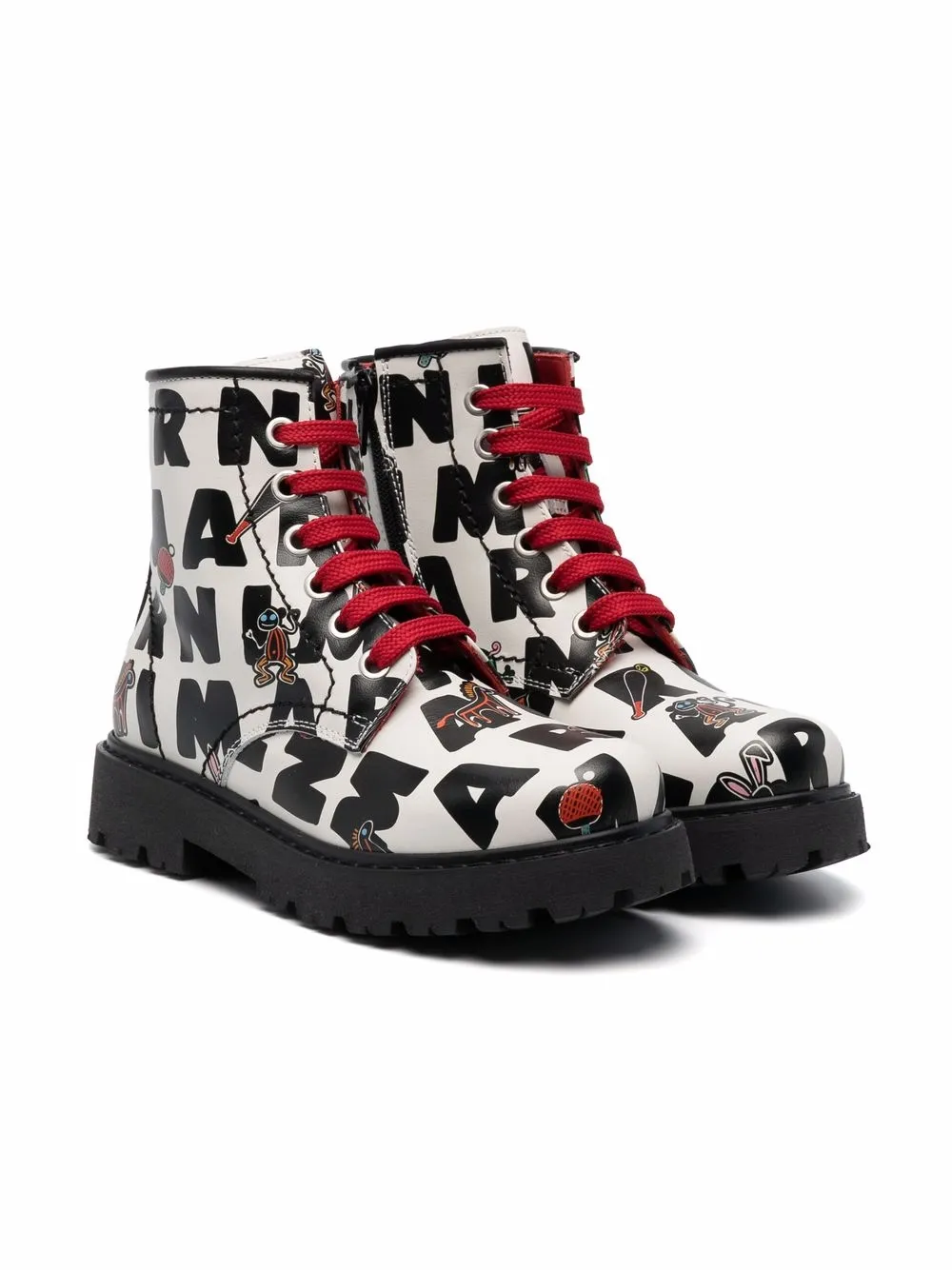 

Marni Kids botas con logo completo - Blanco