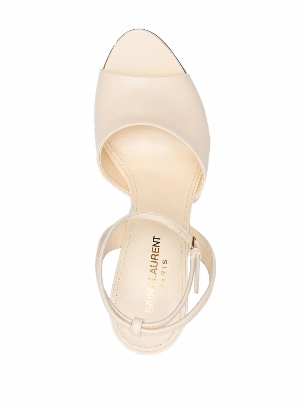 Saint Laurent Scandale 110mm sandals Neutrals