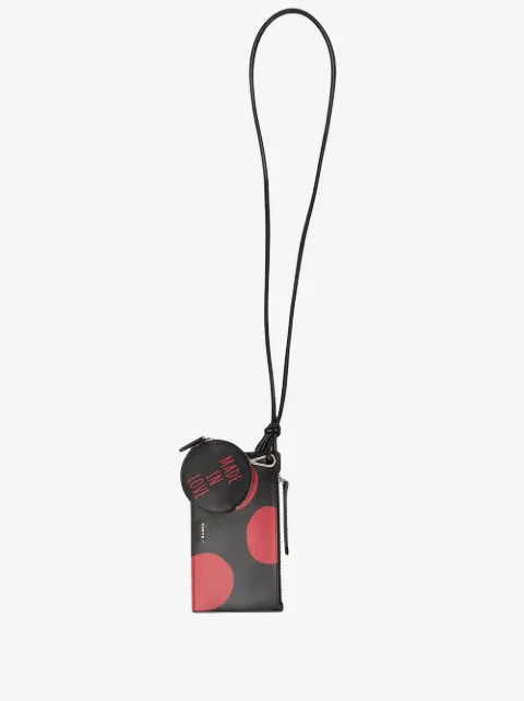 Ports V spot-print leather cardholder