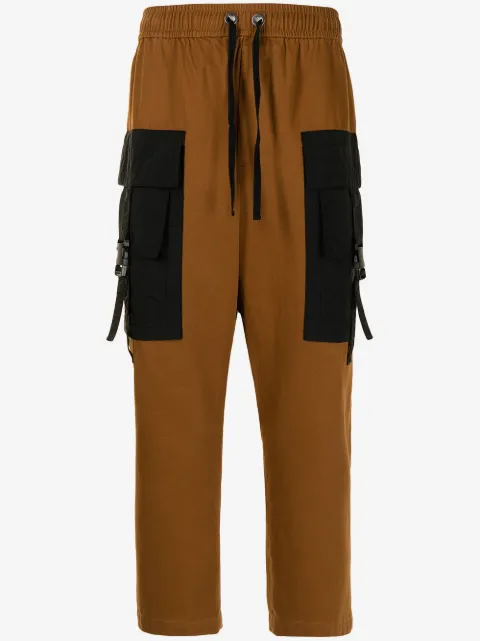 Ports V pantalones capri con paneles laterales