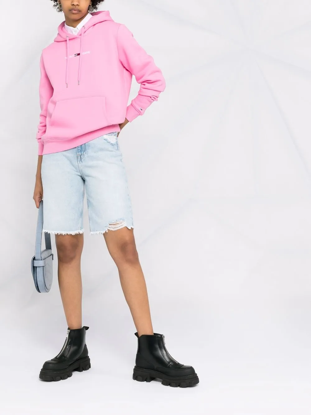 фото Tommy hilfiger худи linear с вышитым логотипом