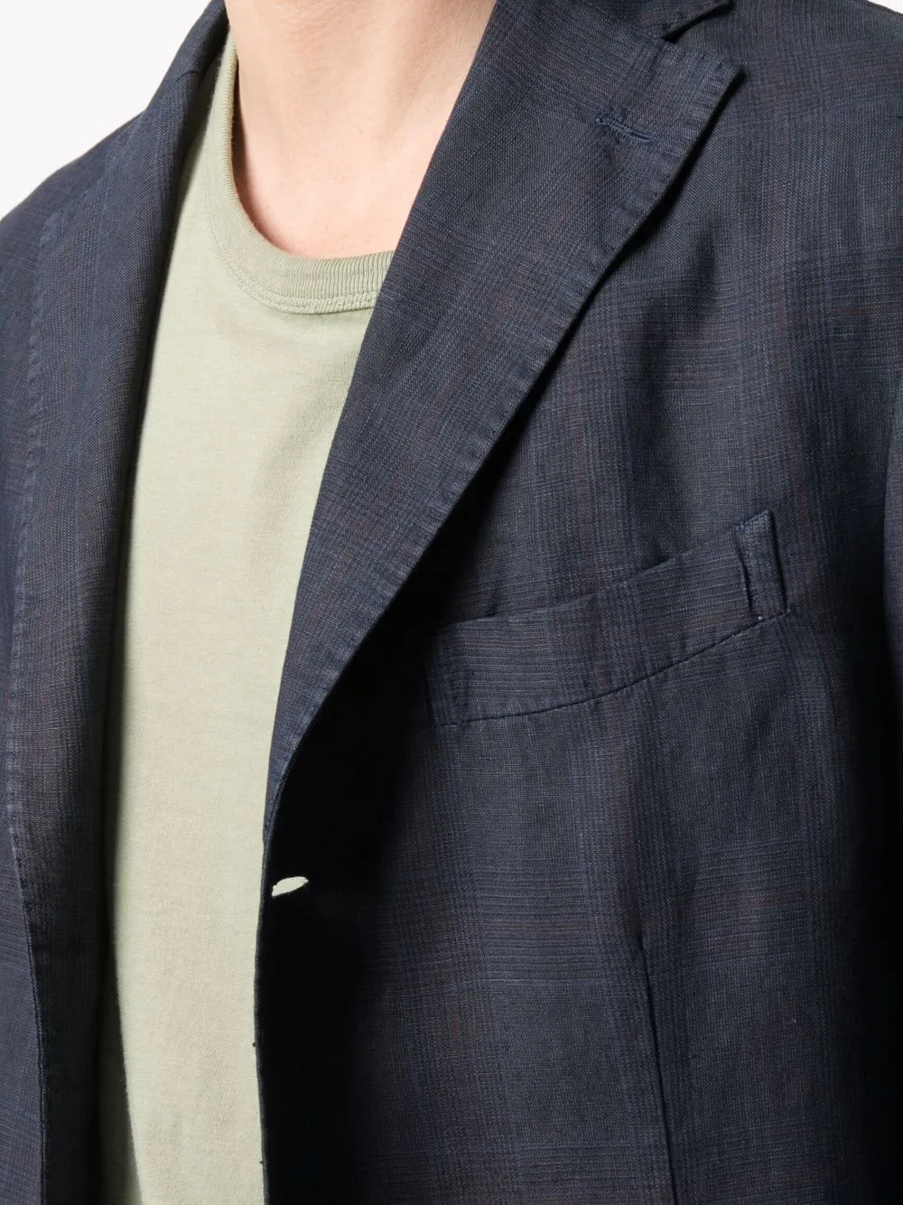 Boglioli Linnen blazer Blauw
