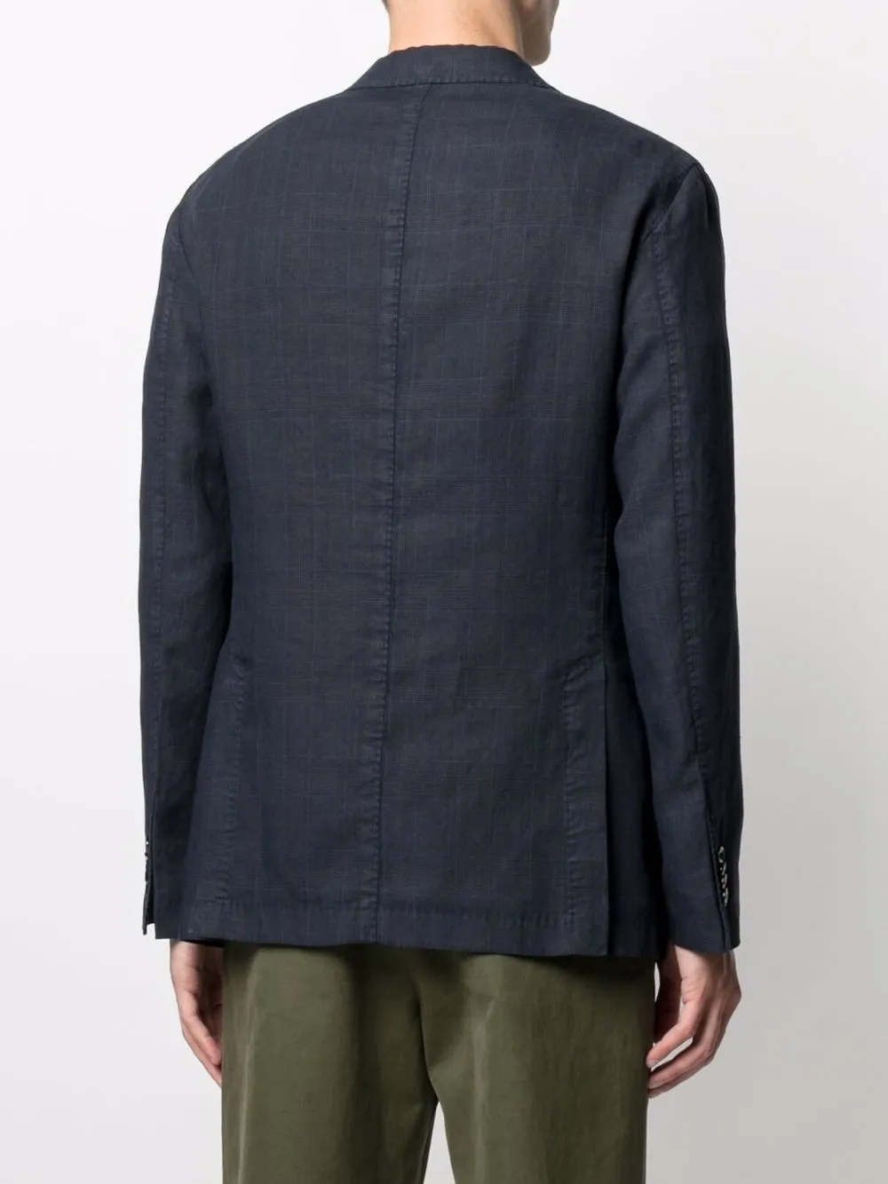 Boglioli Linnen blazer Blauw