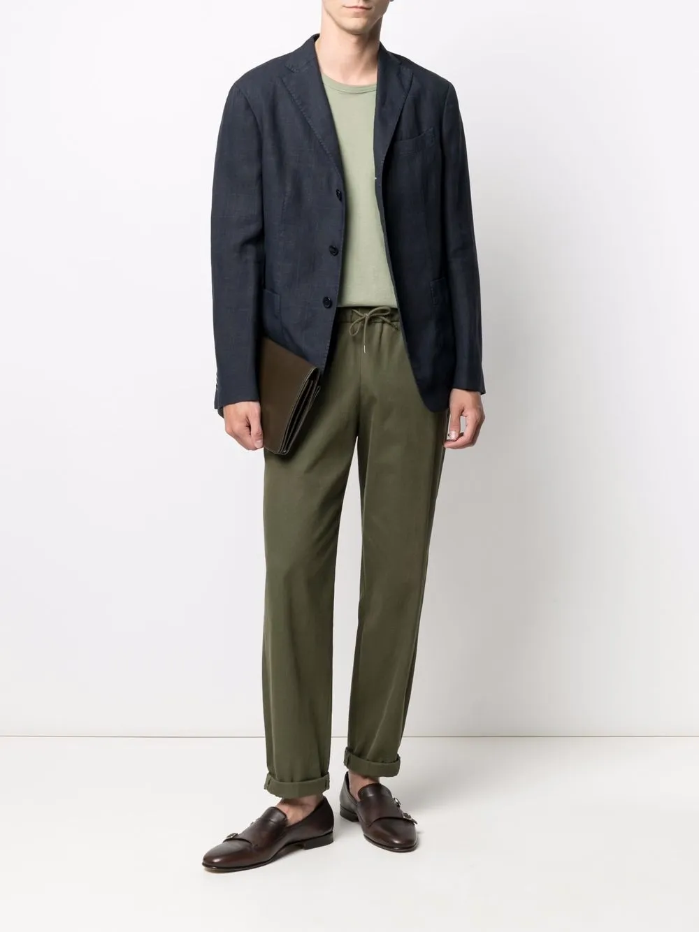Boglioli grid-print linen blazer | Blazers | Image 2
